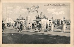 H H The Nizam Camp, coronation durbar, Delhi 1911 Postcard