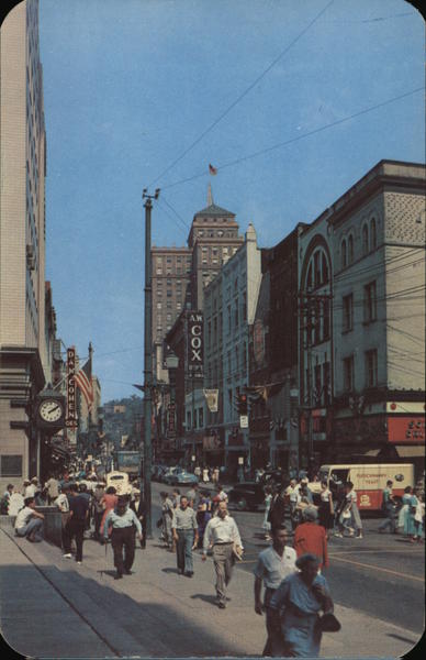 Looking North on Capitol Street Charleston West Virginia