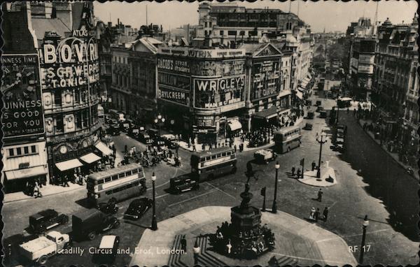 Piccadilly Circus and Eros London UK