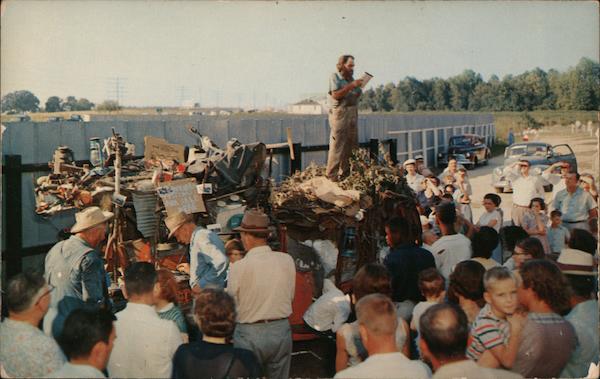 Chas. McCartney and His Goat Caravan Jeffersonville Georgia