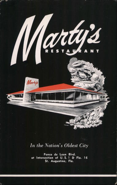 Marty's Restaurant St. Augustine Florida