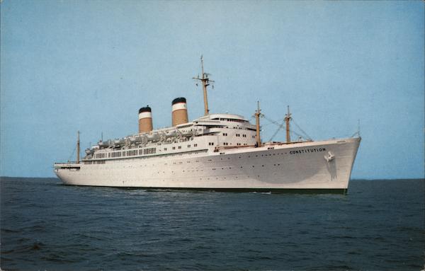 S.S. Constitution American Export Lines Boats, Ships