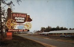 Old Stage Motor Lodge Postcard