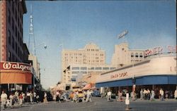 Central Avenue at Washington Streets Postcard