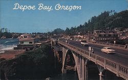 View of Depoe Bay Postcard