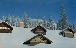 Monarch Crest Lodge in Mid Winter Postcard