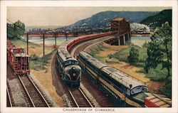 Crossroads of Commerce Railroad (Scenic) Postcard Postcard Postcard