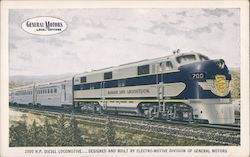 General Motors Locomotives Postcard
