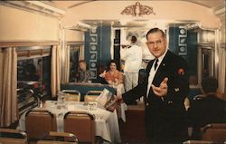 Northern Pacific: A Friendly Courteous Steward Welcomes You Postcard