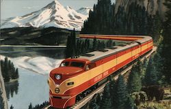 Southern Pacific's Streamliner "Shasta Daylight" Railroad (Scenic) Postcard Postcard Postcard