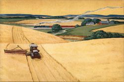 Harvesting Hay Postcard