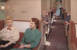 Pullman Seats Designed for Privacy Trains, Railroad Postcard Postcard Postcard