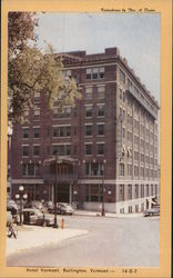 Hotel Vermont Burlington, VT Postcard Postcard Postcard