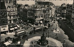 Piccadilly Circus and Eros Postcard