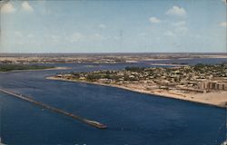 Aerial View of the Palm Beach Inlet Postcard