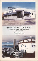 "Seafood at its Source" Brunswick, GA Postcard Postcard Postcard