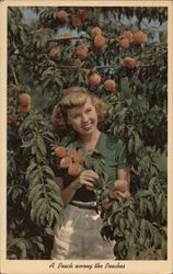 A Peach Among the Peaches Postcard