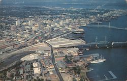 Aerial View of Downtown Postcard
