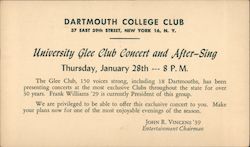 Dartmouth Club of New York Postcard Postcard Postcard