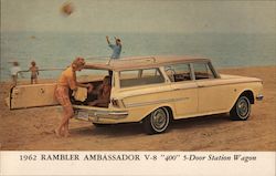 1962 Rambler Ambassador V-8 "400" 5-Door Station Wagon Postcard