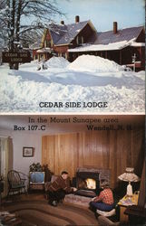 Cedar Side Lodge Wendell, NH Postcard Postcard Postcard