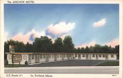 The Anchor Motel Postcard