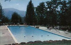 The Piedmont Inn - Swimming Pool Waynesville, NC Postcard Postcard Postcard