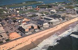 Aerial View of Bathing Beach in the Vicinity of 14th Street Ocean City, MD Postcard Postcard Postcard