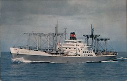 Fast, Deluxe Cargoliners, SS President Jackson, Adams, Hayes and Coolidge Postcard