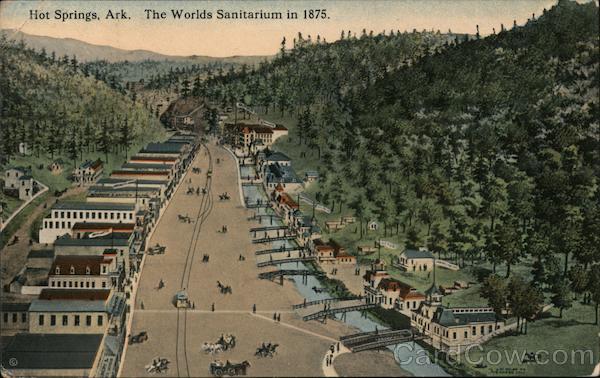 The Worlds Sanitarium in 1875 Hot Springs Arkansas