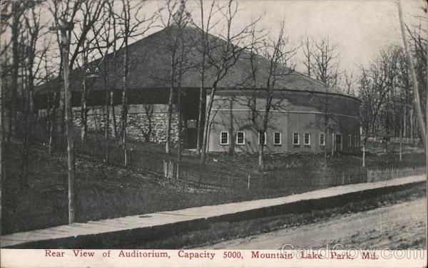 Rear View of Auditorium, Capacity 5000 Mountain Lake Park Maryland