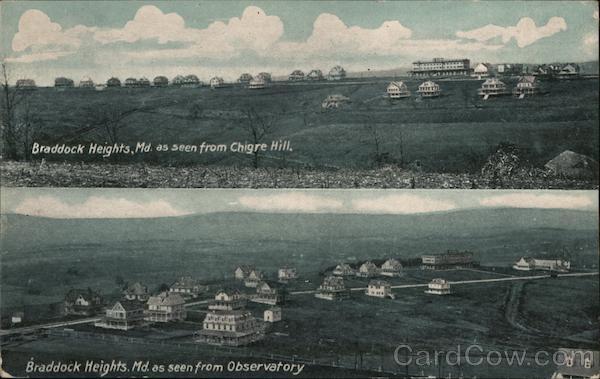 Braddock Heights,Md as Seen from Chigre Hill and Observatory Maryland