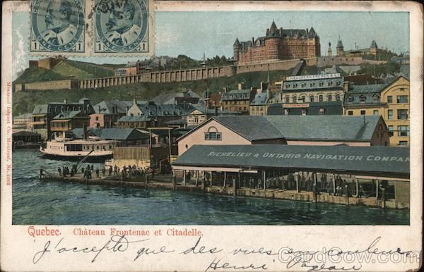 Chateau Frontenac et Citadelle QC Canada Quebec