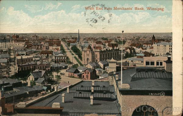 West End from Merchants' Bank Winnipeg Canada Misc. Canada