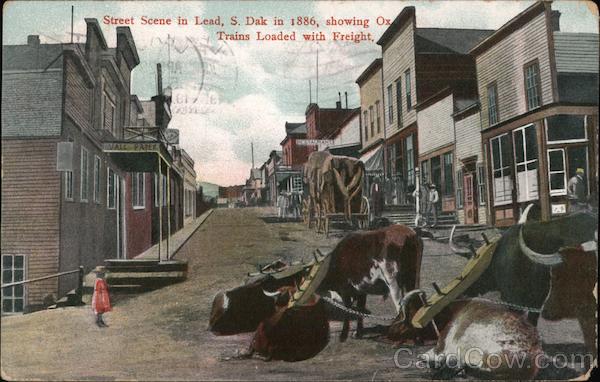 Street Scene in Lead South Dakota