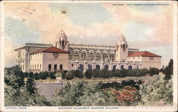 Southern California Counties Building San Diego 1915 Panama-California Exposition