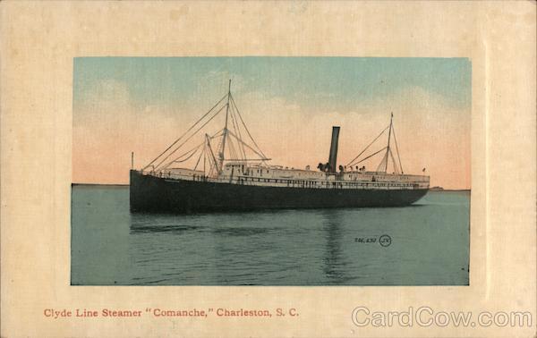 Clyde Line Steamer Comanche Charleston South Carolina