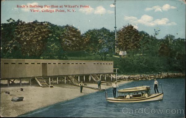 Koch's Bathing Pavilion at Witzel's Point View College Point New York