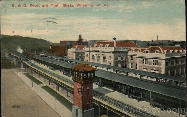 B & O Depot and Train Sheds Wheeling West Virginia