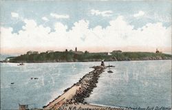 Breakwater and Partridge Island from Fort Dufferin Postcard