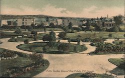 Public Garden General View Postcard