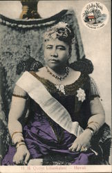 H.M. Queen Liliuokalani Postcard