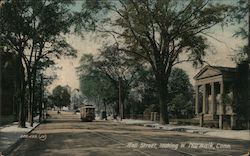 Wall Street, Looking West Norwalk, CT Postcard Postcard Postcard