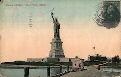 Statue of Liberty, New York Harbor Postcard