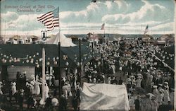 Summer Crowd at Tent City Postcard