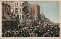 The "Rex" Pageant, Mardi Gras Day Postcard