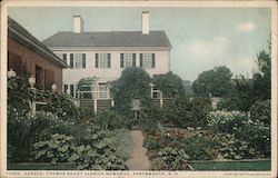 Garden, Thomas Bailey Aldrich Memorial Postcard