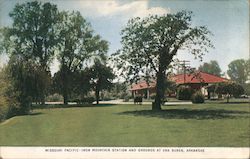 Missouri Pacific - Iron Mountain Station and Grounds Postcard