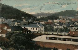 Bird's Eye View of Moody Hotel Postcard