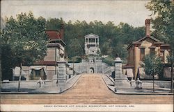Grand Entrance Hot Springs Reservation Postcard